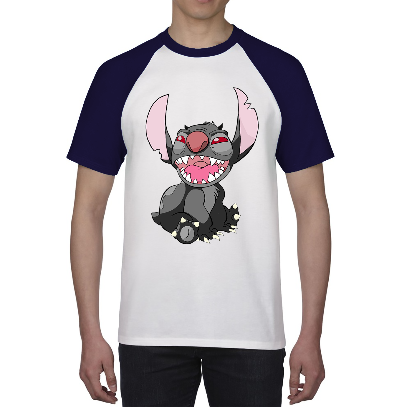 Disney Devil Stitch Funny Ohana Baseball T Shirt
