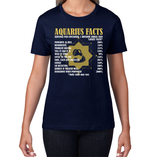 Aquarius Facts Horoscope Zodiac Astrological Sign Astrology Signs Birthday Present Womens Tee Top