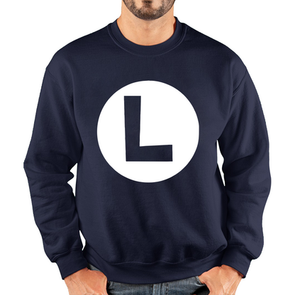 Mario Bros Character Logo Luigi Mario Waluigi Peach Bowser Toad Retro Gaming Unisex Sweatshirt