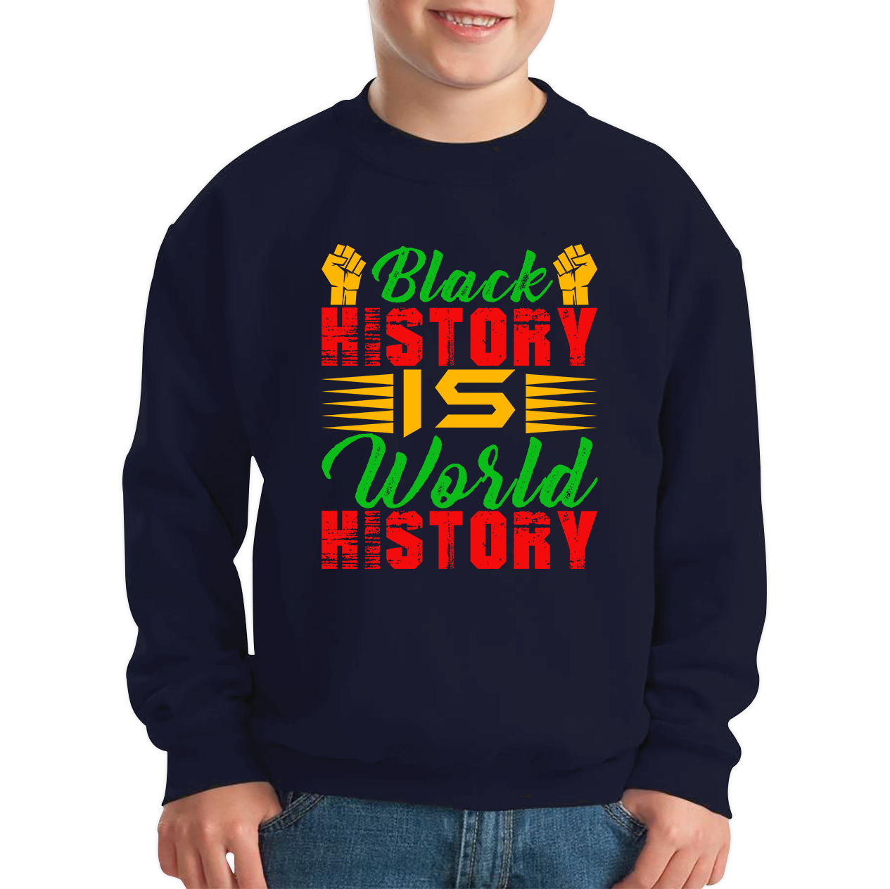 Black History Is World History Juneteenth Black Lives Matter Black History Freedom Month Kids Jumper