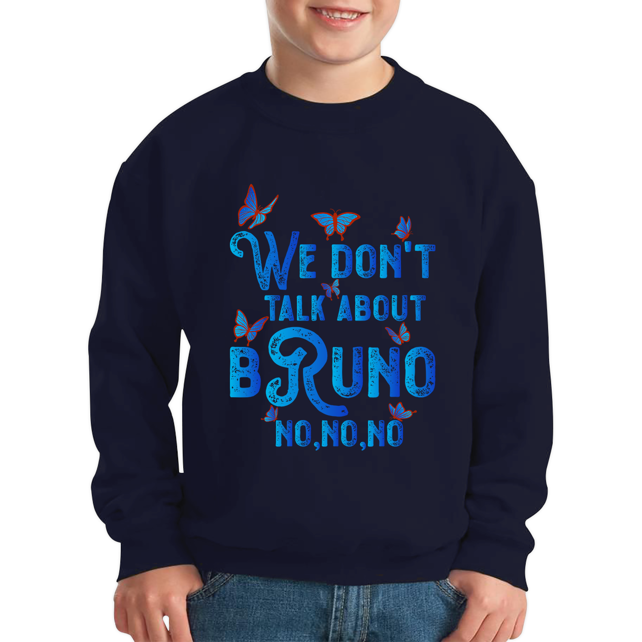We Don't Talk About Bruno No No No Encanto Cartoon Movie Kids Sweatshirt