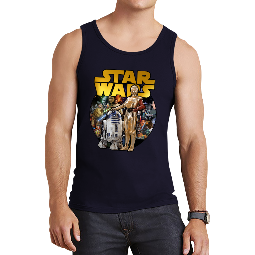 Star Wars These aren't The Droids You're Looking for Vest Funny Star Wars R2D2 C3PO Tank Top