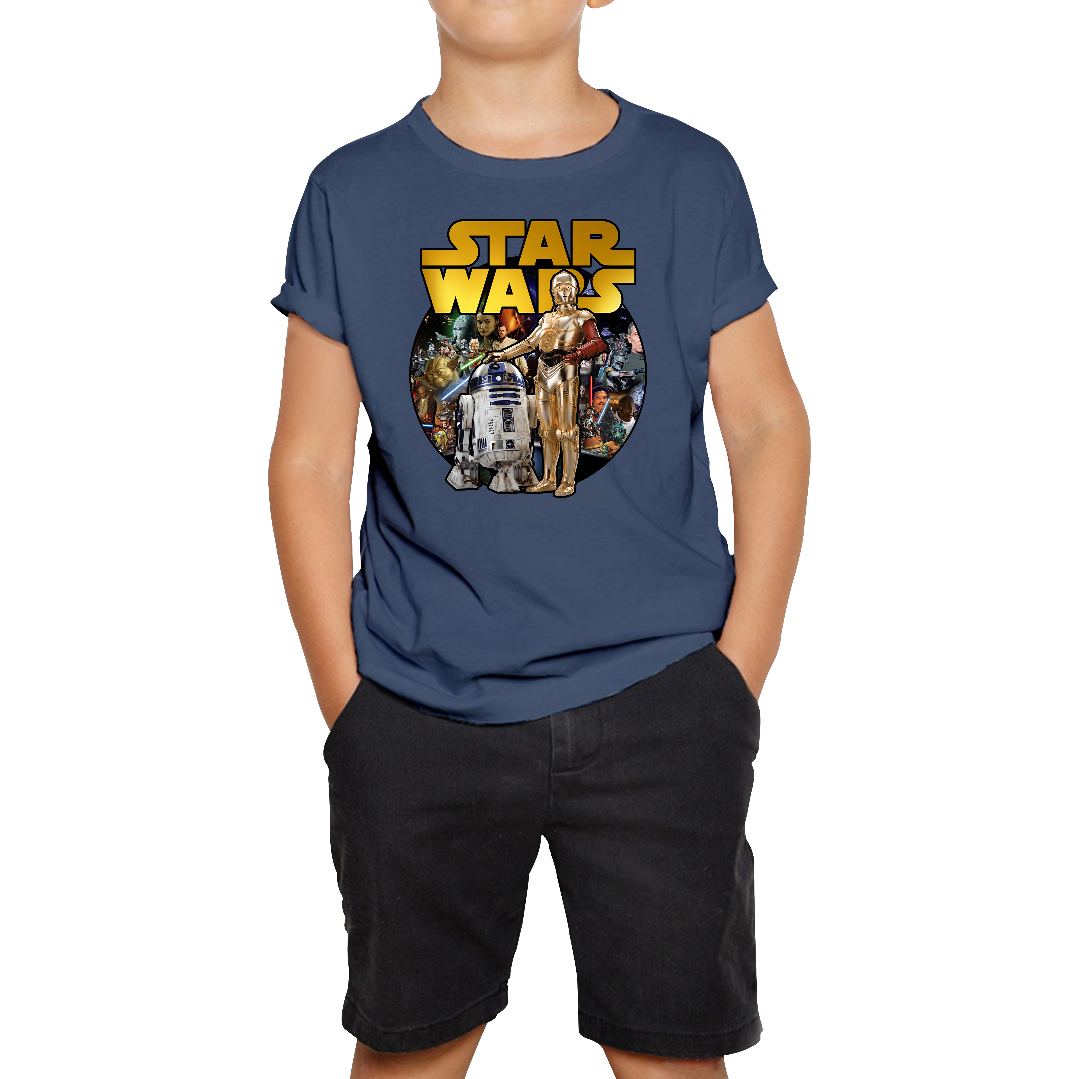 Star Wars These aren't The Droids You're Looking for T-Shirt Funny Star Wars R2D2 C3PO Kids Tee