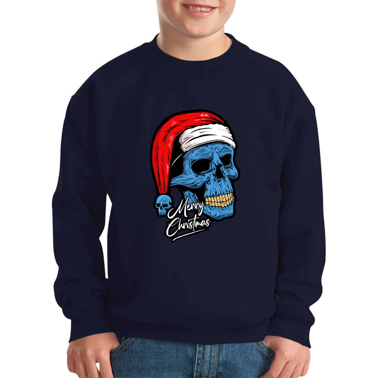 santa skull jumper