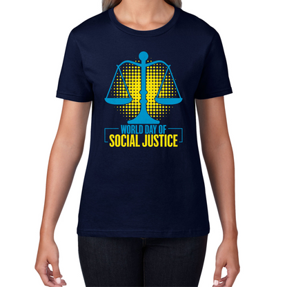 World Day Of Social Justice International Social Justice Human Rights Equality Civil Rights Criminal Justice Activism Womens Tee Top