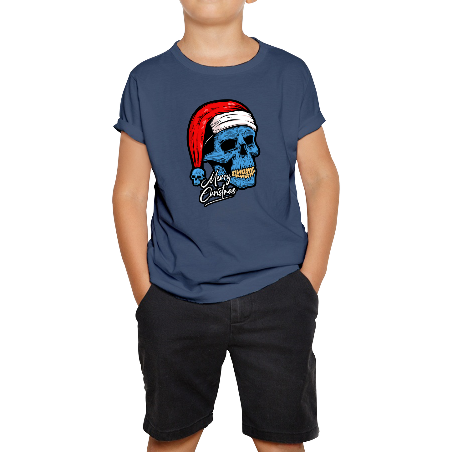 santa skull t shirt