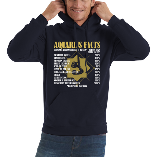 Aquarius Facts Horoscope Zodiac Astrological Sign Astrology Signs Birthday Present Unisex Hoodie