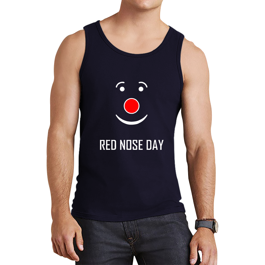 Red Nose Clown Nose Day Tank Top. 50% Goes To Charity