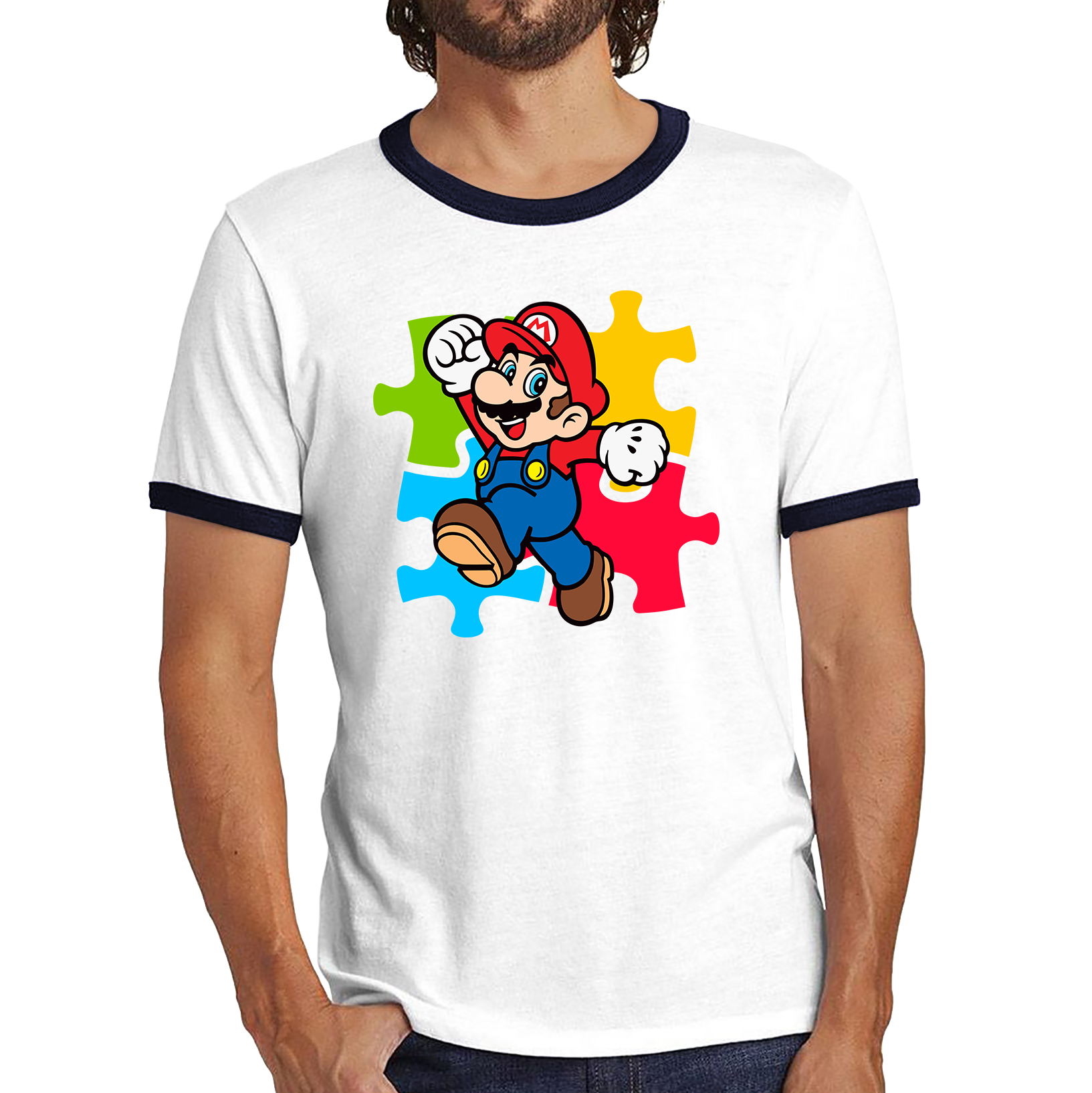 Super Mario Shirt Funny Game Lovers Players Video Game Ringer T Shirt