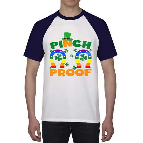 Pinch Proof LGBT Horseshoe St. Patrick's Day Shamrock Gay Pride Irish Pinch St Pattys Day Irish Festive Baseball T Shirt