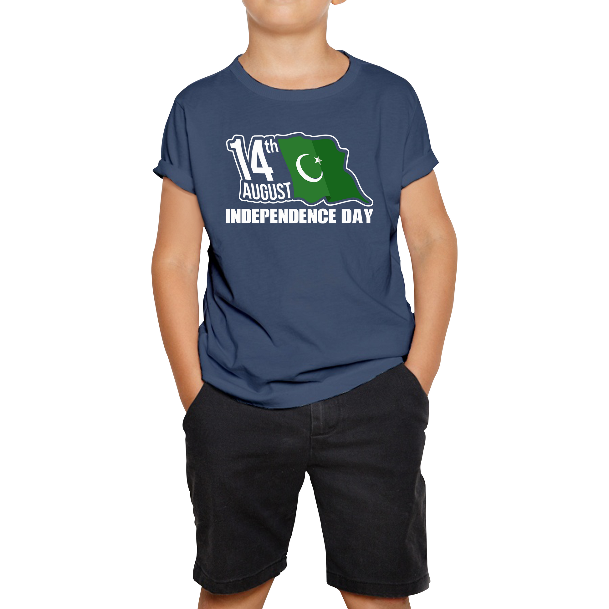  Pakistani Flag Patriotic Kids Tee
