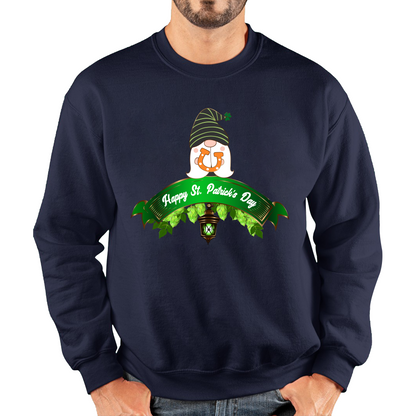 Happy St. Patrick's Day Leprechaun Gnome Irish Gnomes Lucky Gnomes Saint Patricks Day Unisex Sweatshirt