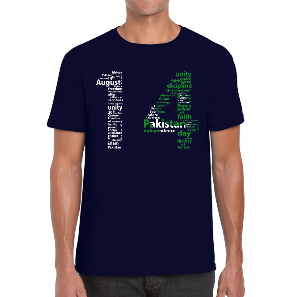 14th August Pakistan Independence Day Patriotism Pakistani Flag Independence Day Mens Tee Top