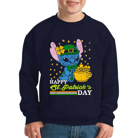 Lilo and Stitch St Patricks Day Children's Sweatshirt