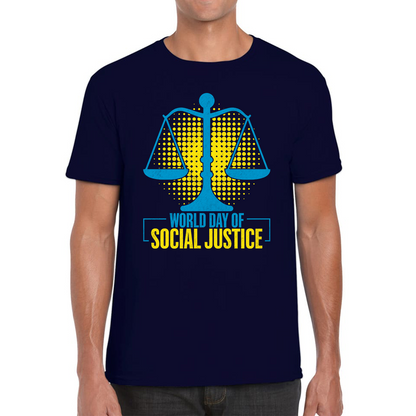 World Day Of Social Justice International Social Justice Human Rights Equality Civil Rights Criminal Justice Activism Mens Tee Top
