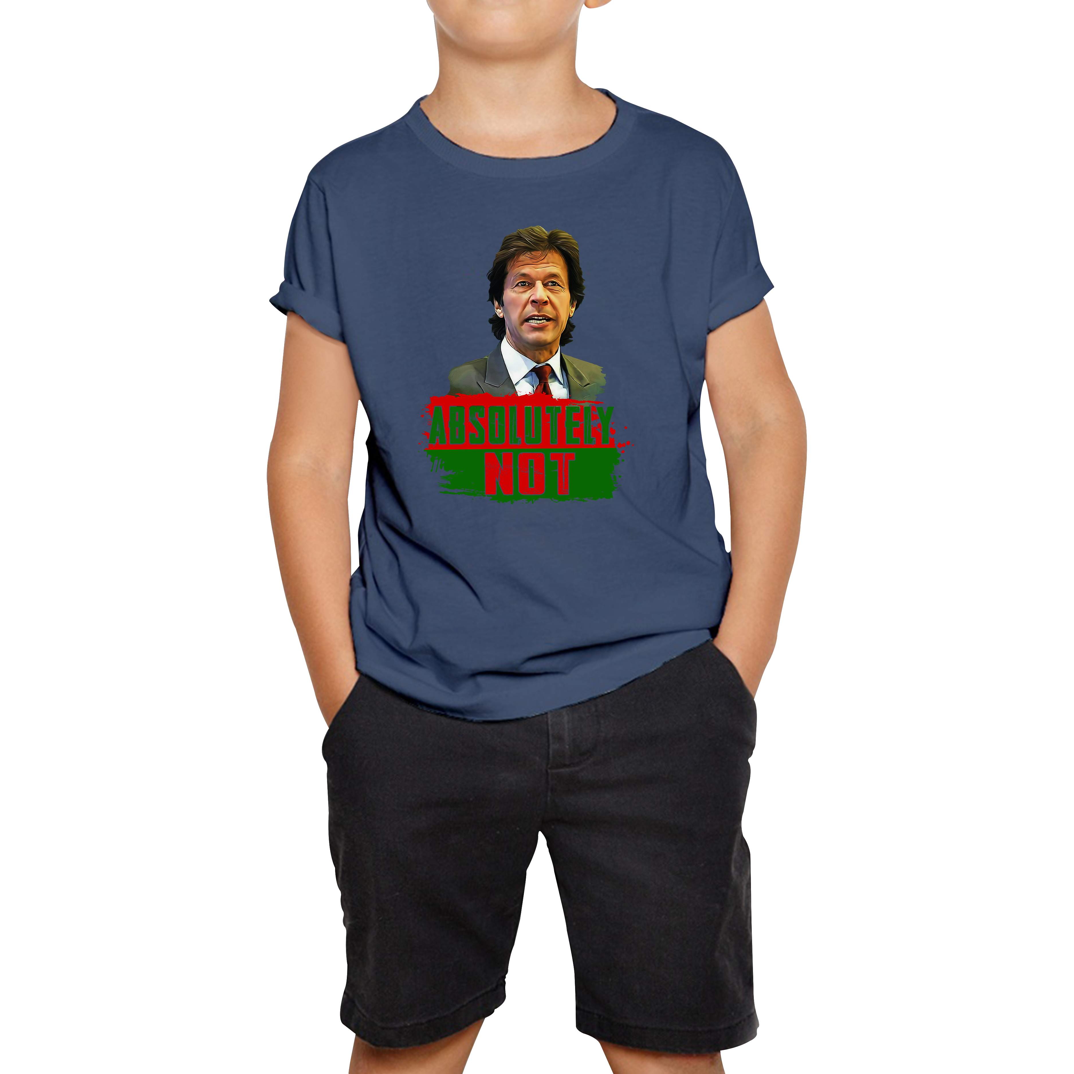 Absolutely Not Mr. Imran Khan T-shirt Pakistan Last Hope Kids Tee