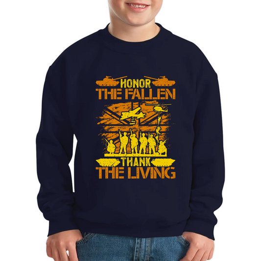 Honor The Fallen Thank Living Veteran Memorial Day Sweatshirt