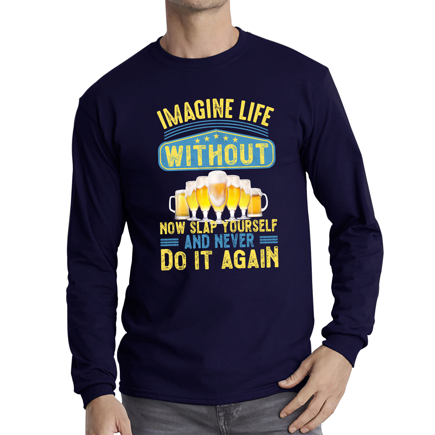 Imagine Life Without Beer T Shirt