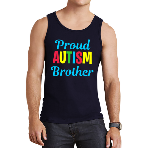Proud Autism Brother Autism Awareness Tank Top