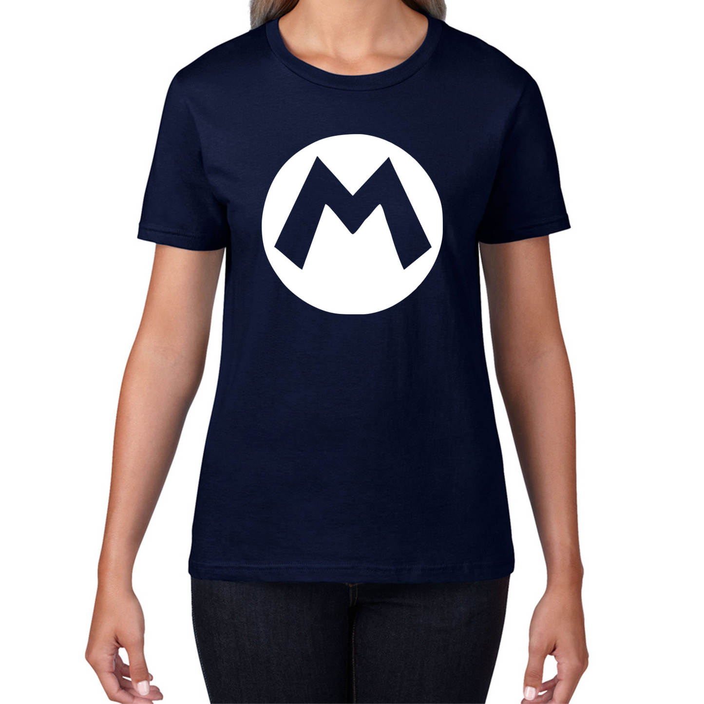 Mario Bros Character Logo Super Mario Mario Mario Bro Toad Retro Gaming Womens Tee Top