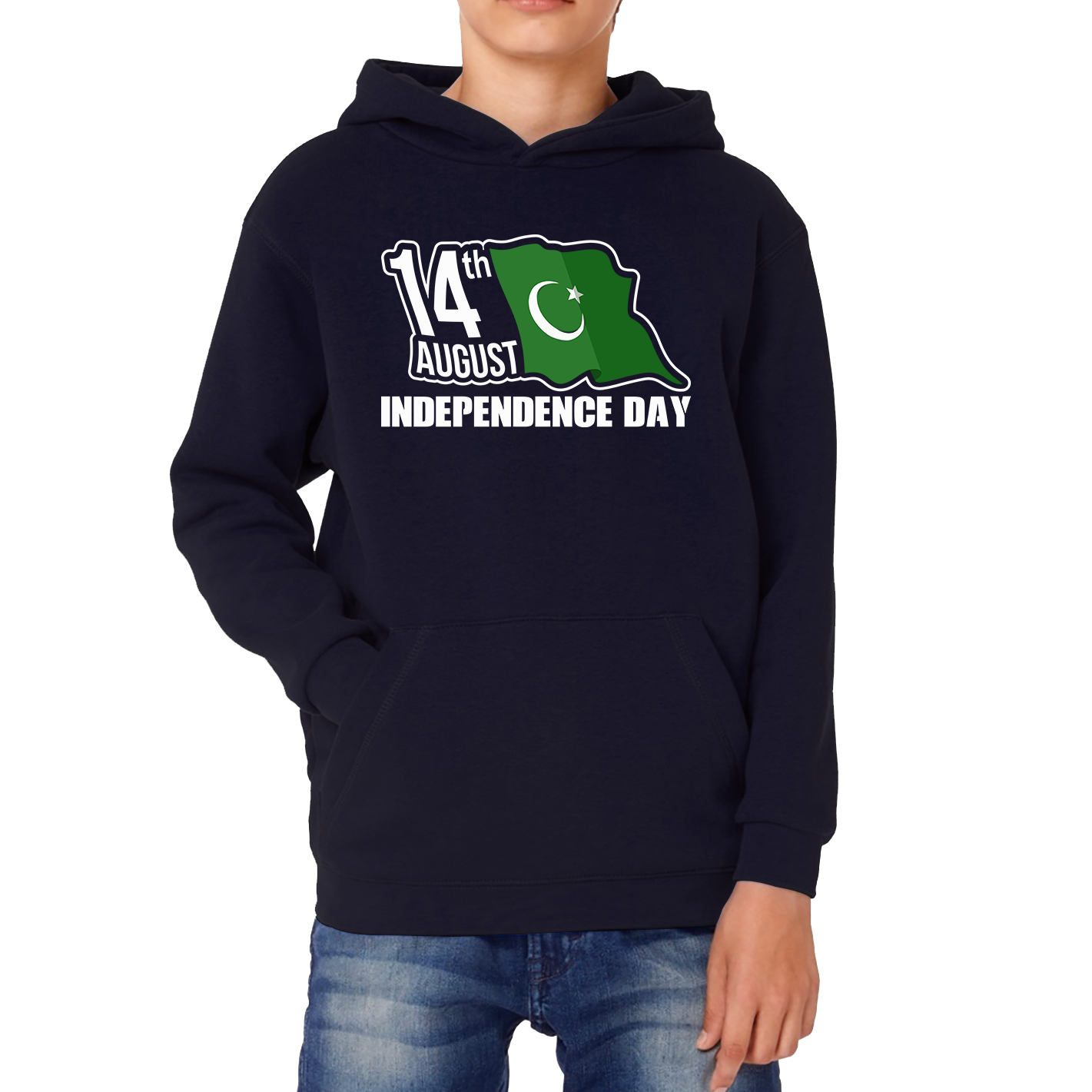  Pakistani Flag Patriotic Kids Hoodie