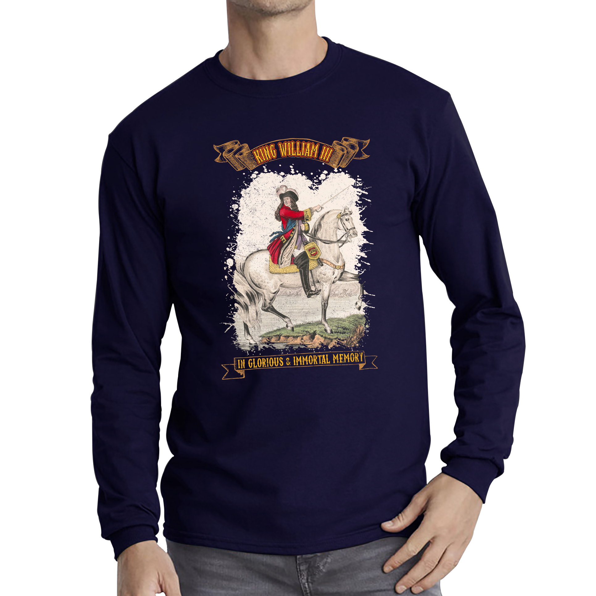 King William III In Glorious And Immortal Memory T Shirt