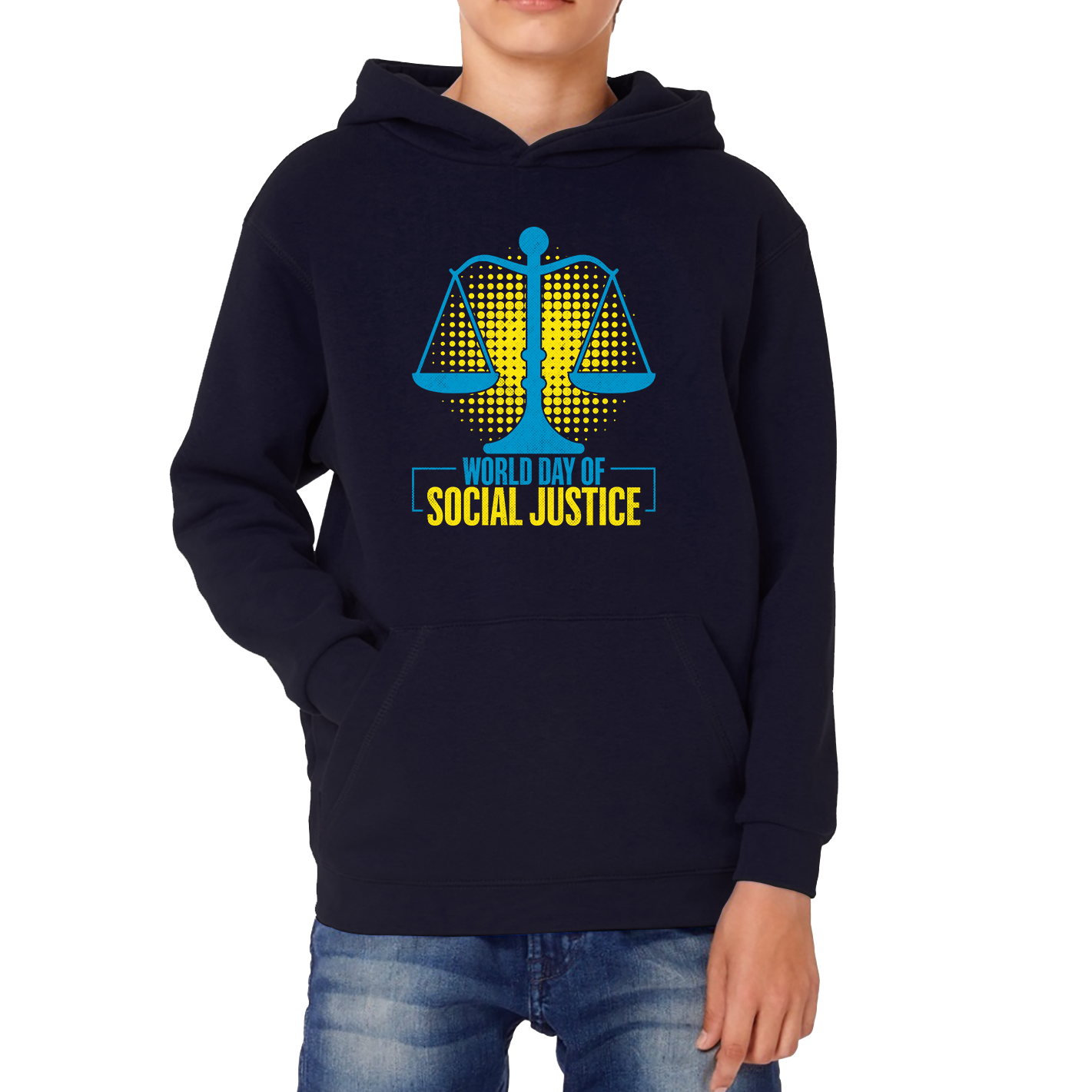 World Day Of Social Justice International Social Justice Human Rights Equality Civil Rights Criminal Justice Activism Kids Hoodie