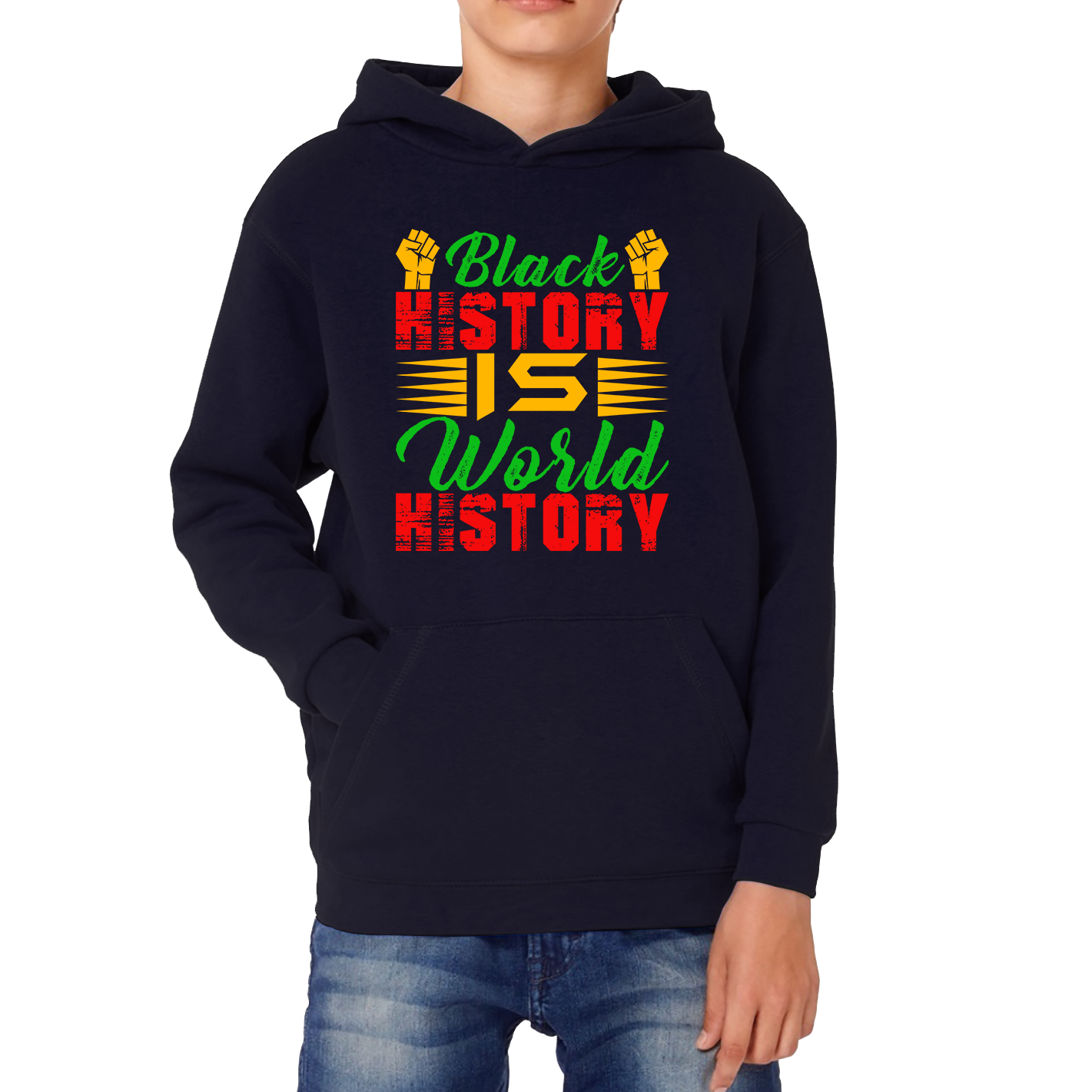 Black History Is World History Juneteenth Black Lives Matter Black History Freedom Month Kids Hoodie