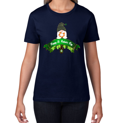 Happy St. Patrick's Day Leprechaun Gnome Irish Gnomes Lucky Gnomes Saint Patricks Day Womens Tee Top
