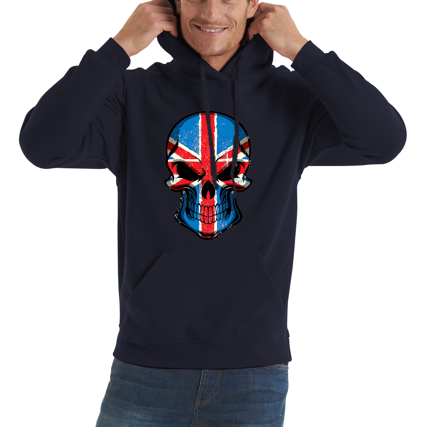 Skull Face British National Day Hoodie