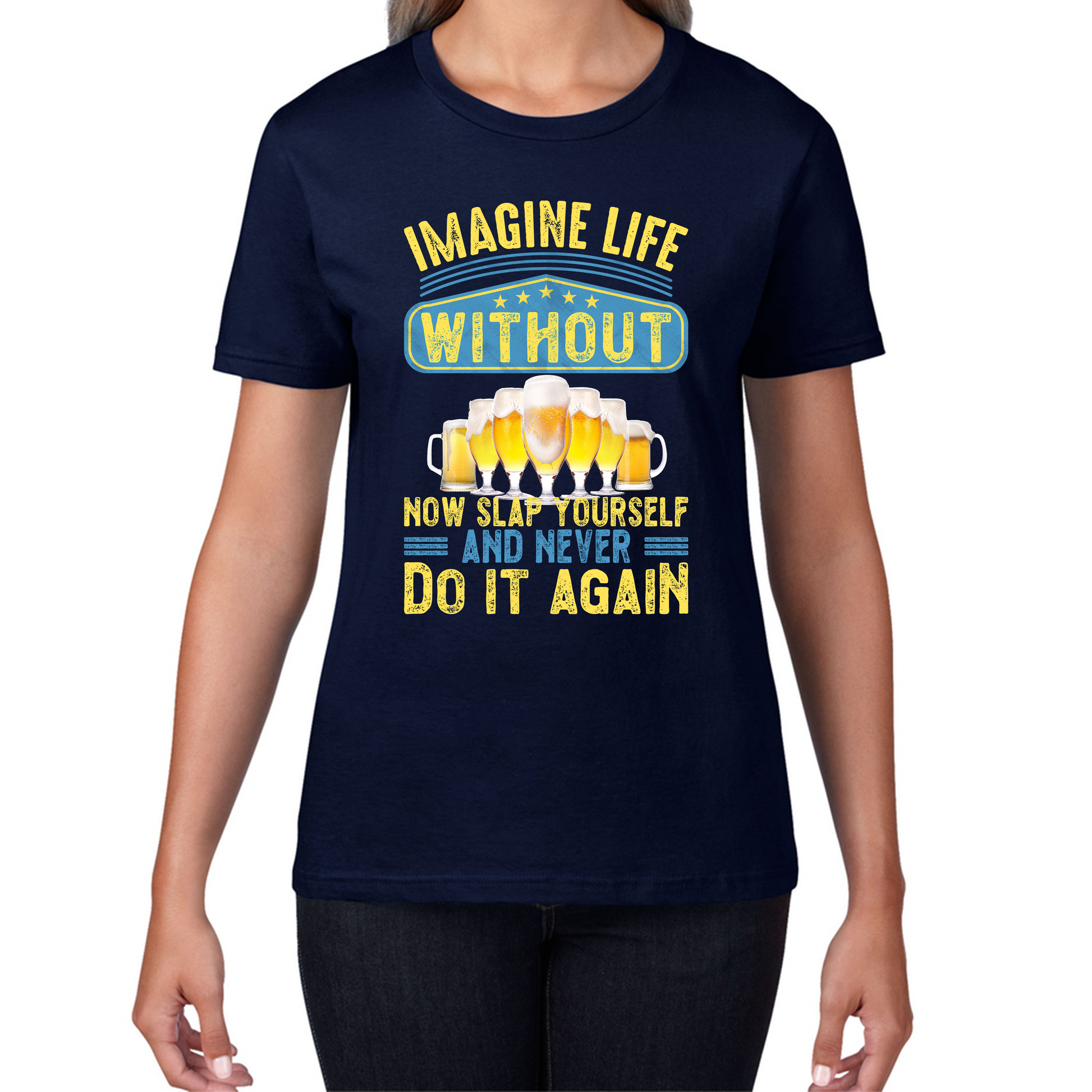 Imagine Life Without Beer T Shirt