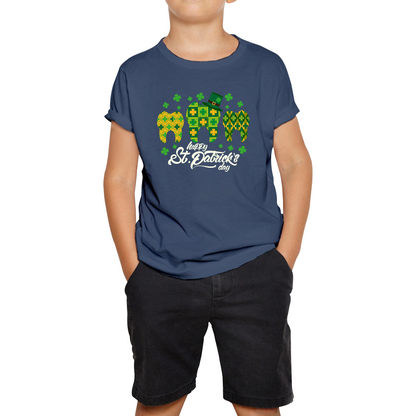 Happy St. Patrick's Day Tooth Dentist Dental Squad Tooth Shamrock Irish Day Saint Patricks Day Kids Tee