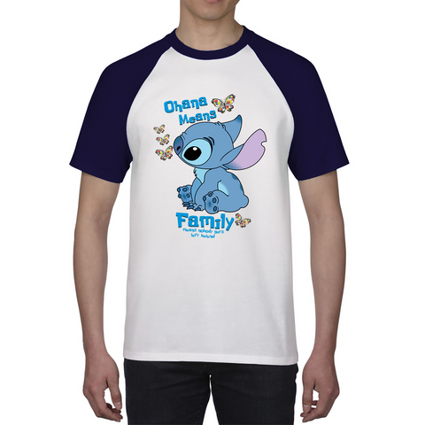 Ohana Means Family Lilo & Stitch Funny Comedy Family Cartoon Lovers Baseball T Shirt