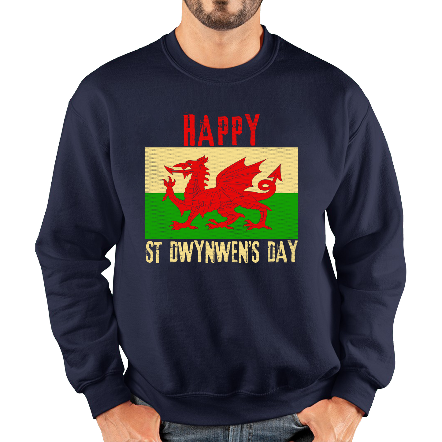 Happy St Dwynwen's Day Dydd Santes Dwynwen Saint Dwynwen Day Saint Of Lovers Unisex Sweatshirt