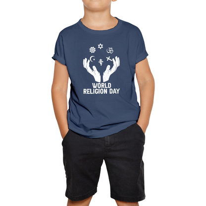 World Religion Day Religious Peace For Everyone Religious Love Religion Day Kids Tee