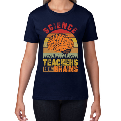 Science Teachers Love Brains Zombies Funny T Shirt