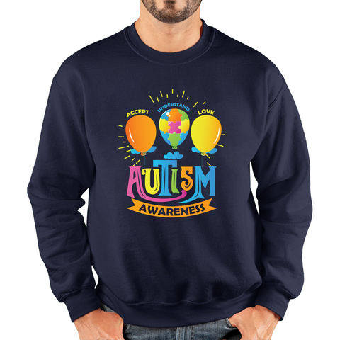Autism Awareness Accept Understand Love Adult Sweatshirt