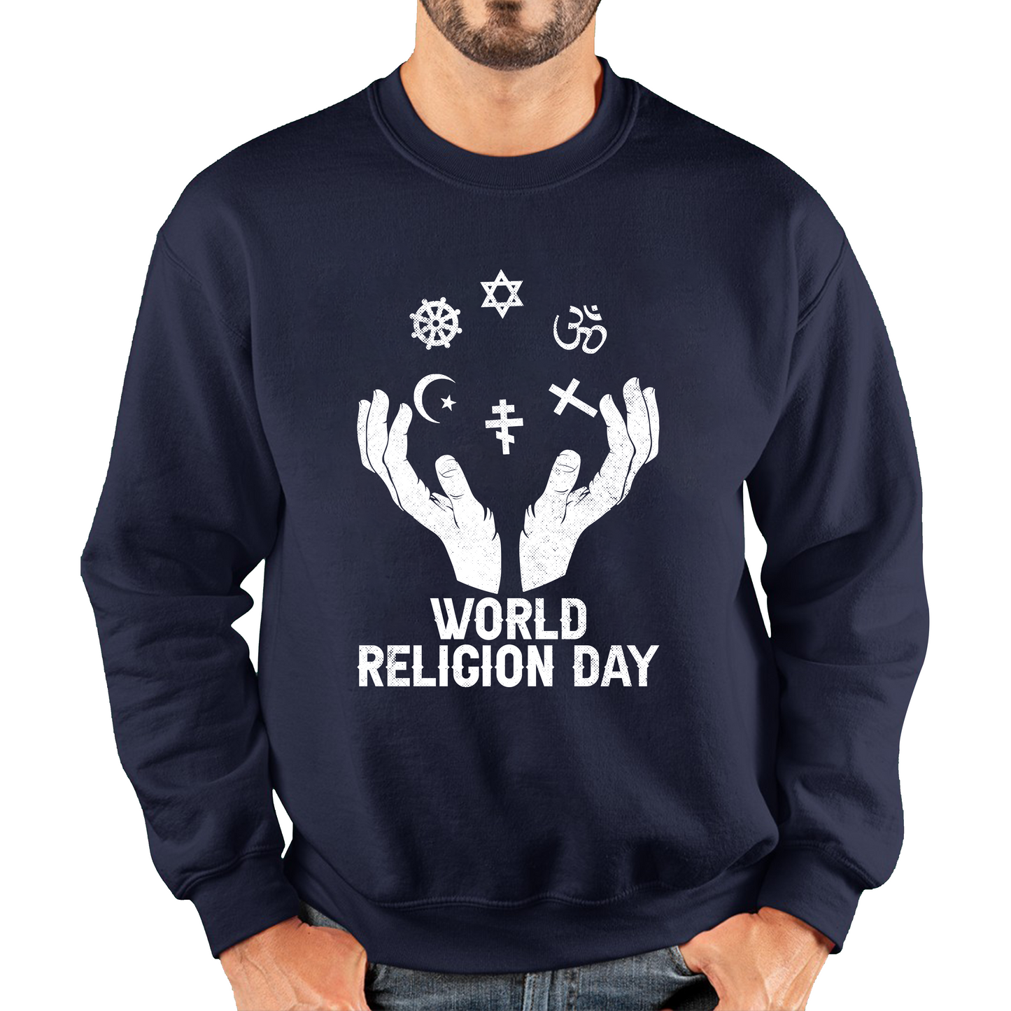 World Religion Day Religious Peace For Everyone Religious Love Religion Day Unisex Sweatshirt