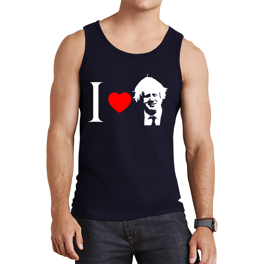 I Love Boris Heart Love Boris Johnson Support Boris Johnson Boris Supporter Tank Top