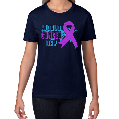 World Cancer Day 4 February Cancer Day Cancer Awareness Cancer Warrior Womens Tee Top