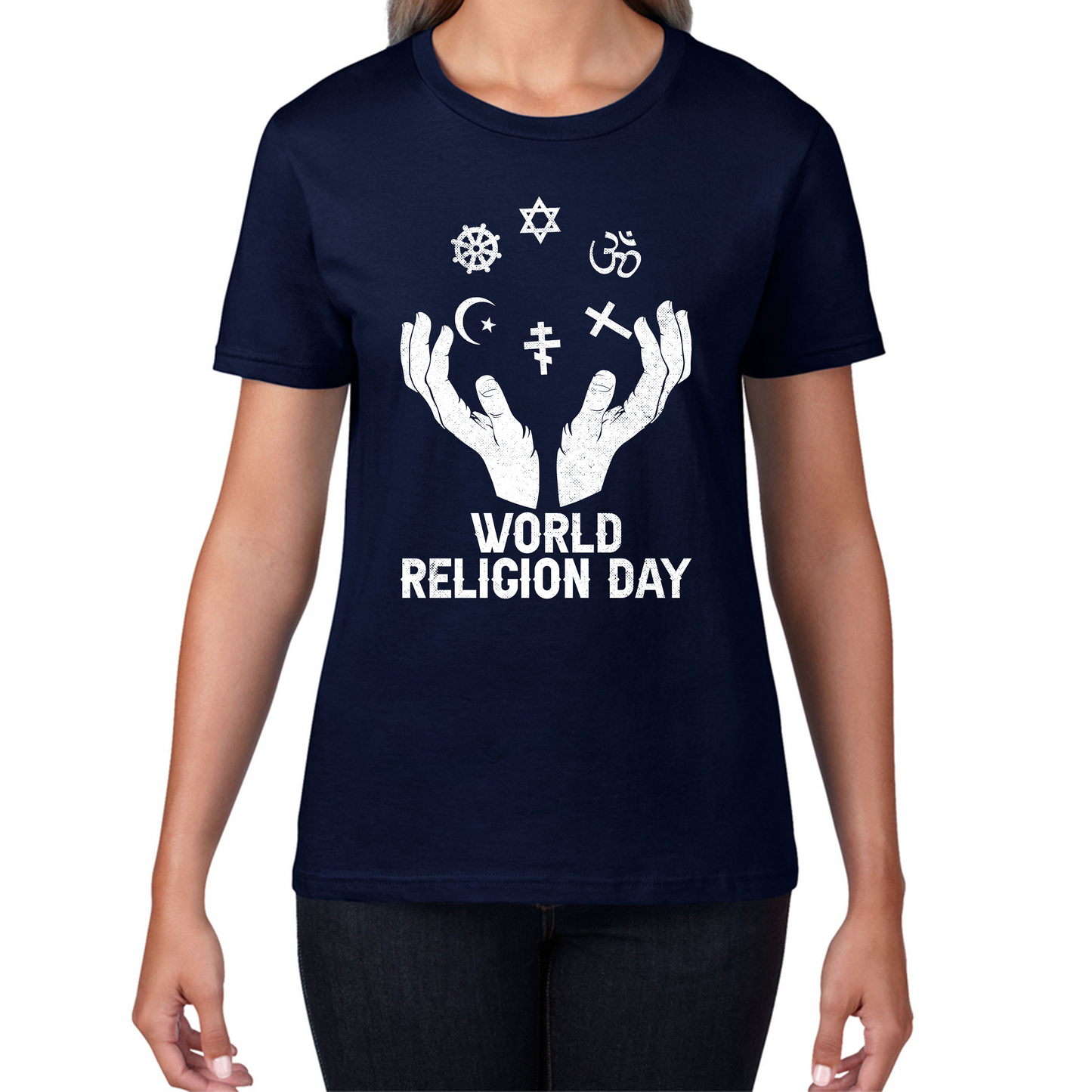 World Religion Day Religious Peace For Everyone Religious Love Religion Day Womens Tee Top