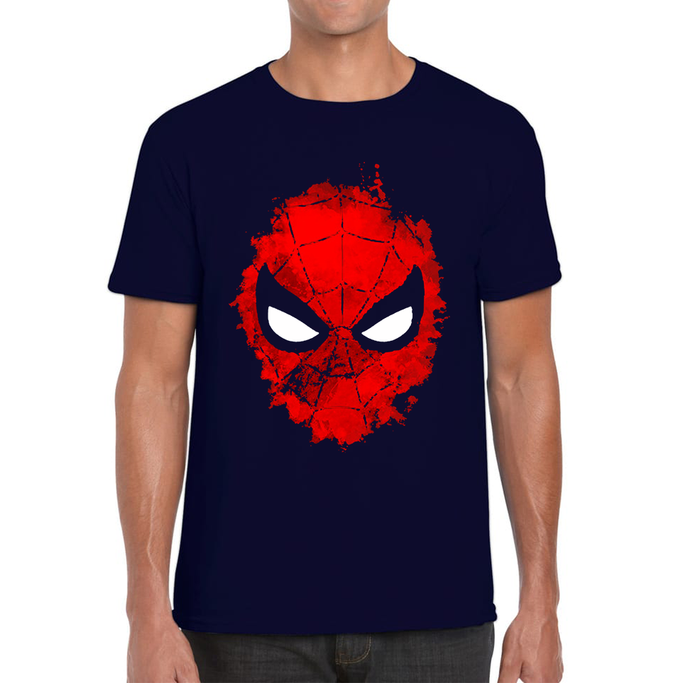 Marvel Comics Spiderman Face Adult T Shirt