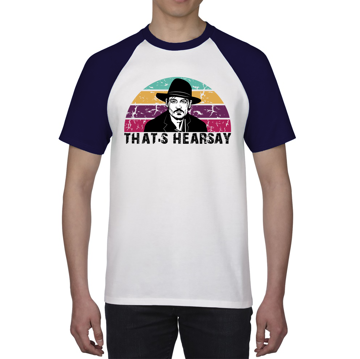 That's Hearsay Vintage Shirt Justice For Johnny Depp Stand Support Him Baseball T Shirt
