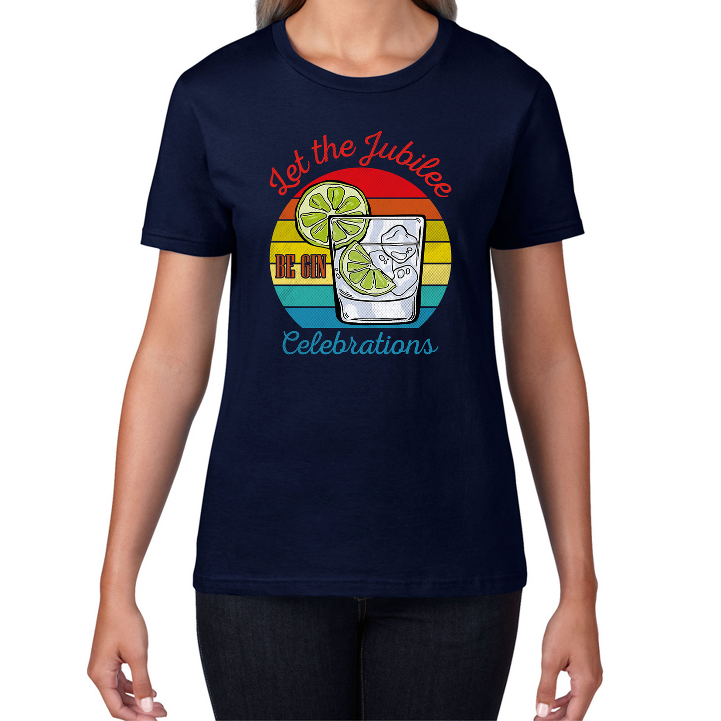 Let The Jubilee Be Gin Celebration Funny T Shirt