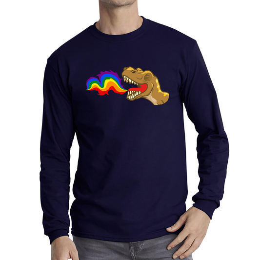 T-Rex Dinosaur Pride Lgbt Dino Rainbow Fire T Shirt