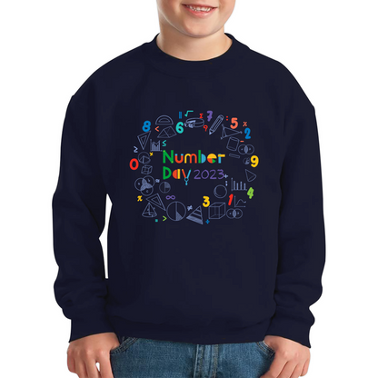 Numbers Day 2023 Maths Day Symbols School Charity Day Mathletics Kids Jumper