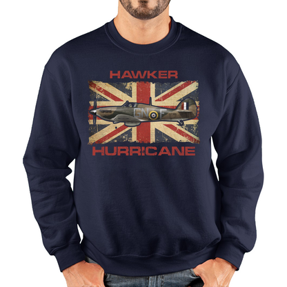 Vintage Hawker Hurricane British Veteran Air Force Sweatshirt