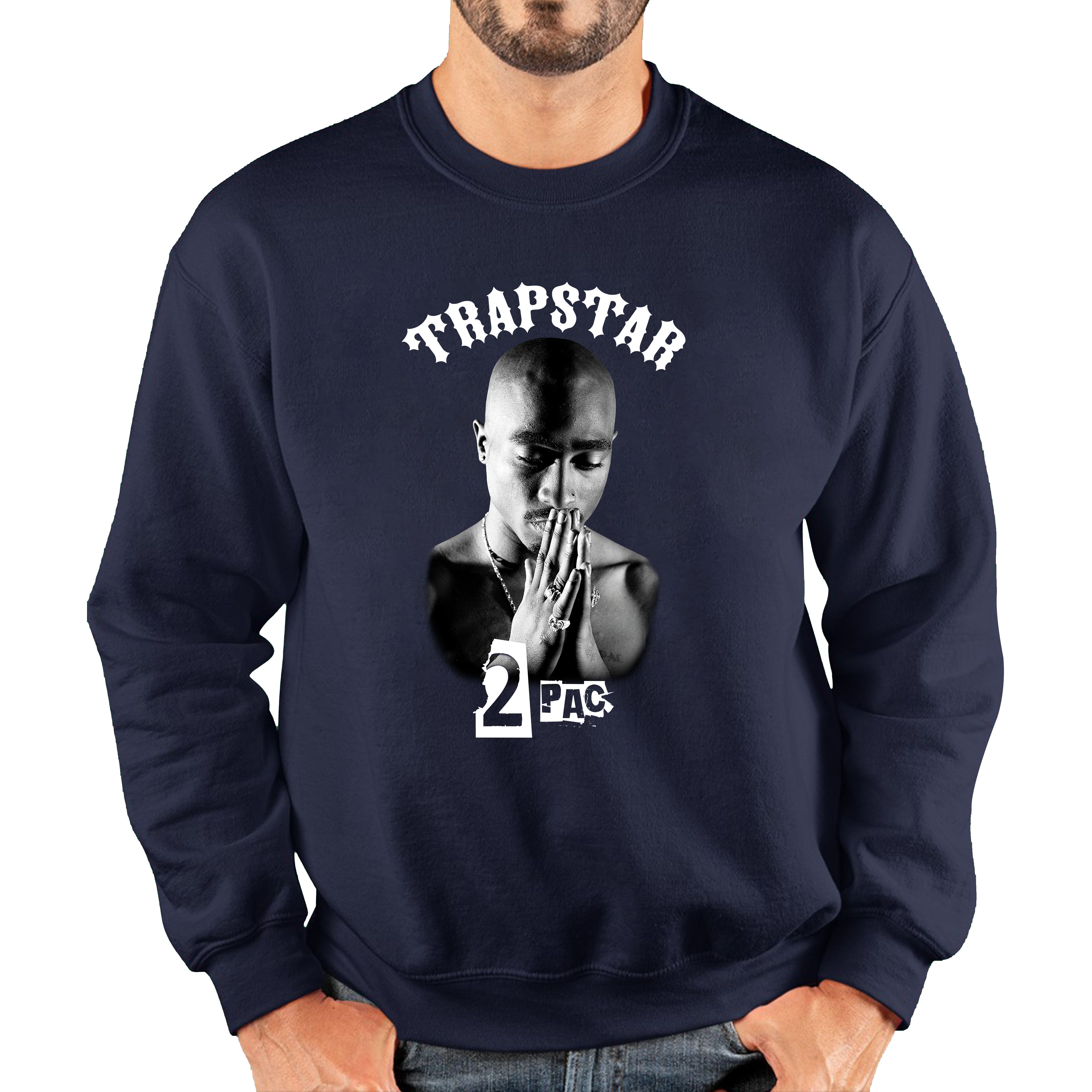 Trapstar 2pac Jumper Tupac Shakur American Rapper Hip Hop Lovers Music Gift Mens Sweatshirt