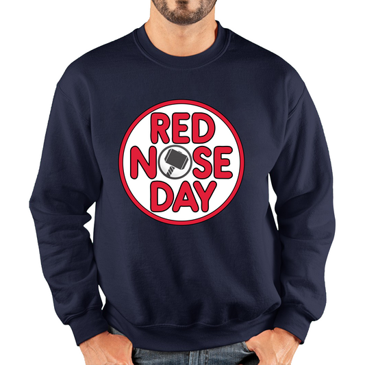 Thor Hammer Red Nose Day Sweatshirt