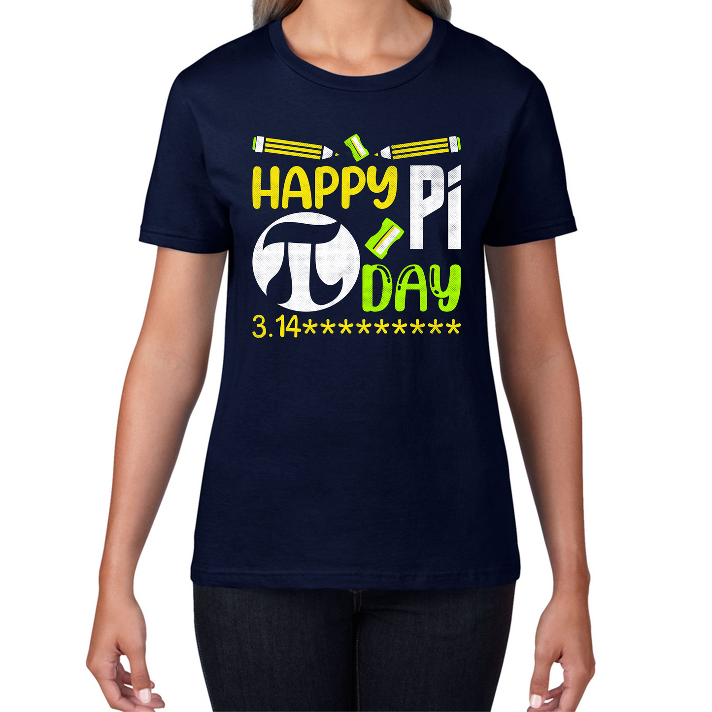 Happy Pi Day Math Pi Symbol Math Lover Numbers Day School Charity Day Mathematics Womens Tee Top